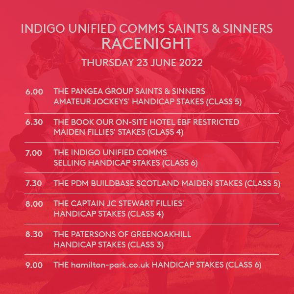 Indigo Unified Comms Saints & Sinners Racenight